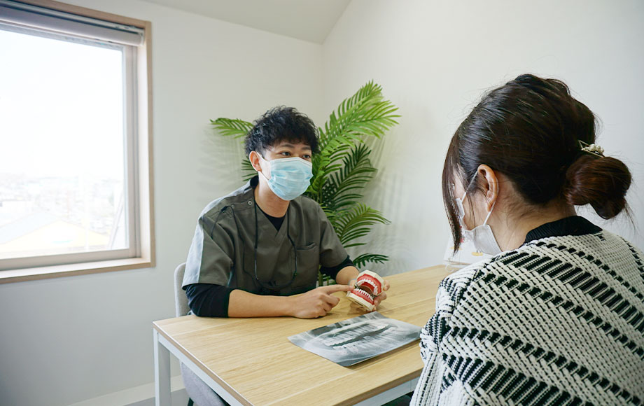 丁寧なカウンセリングをもとに治療内容をご提案
